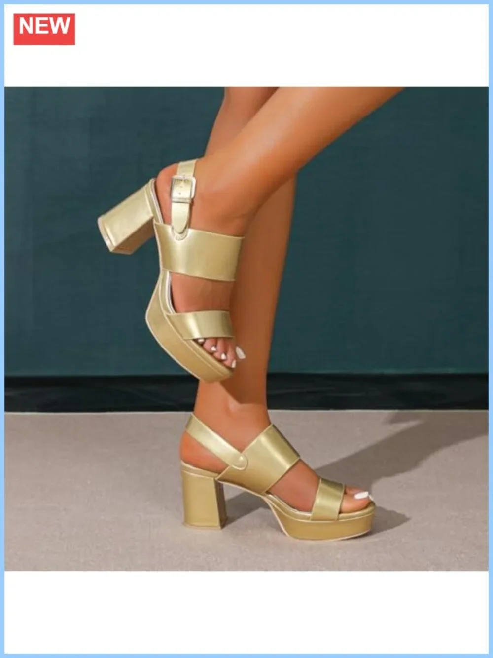 3 Inch Block Heel Platform Sandals Chunky Heeled Sandals Women